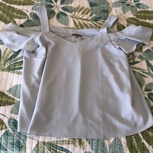 Periwinkle blue blouse Charolette Russe+  1X